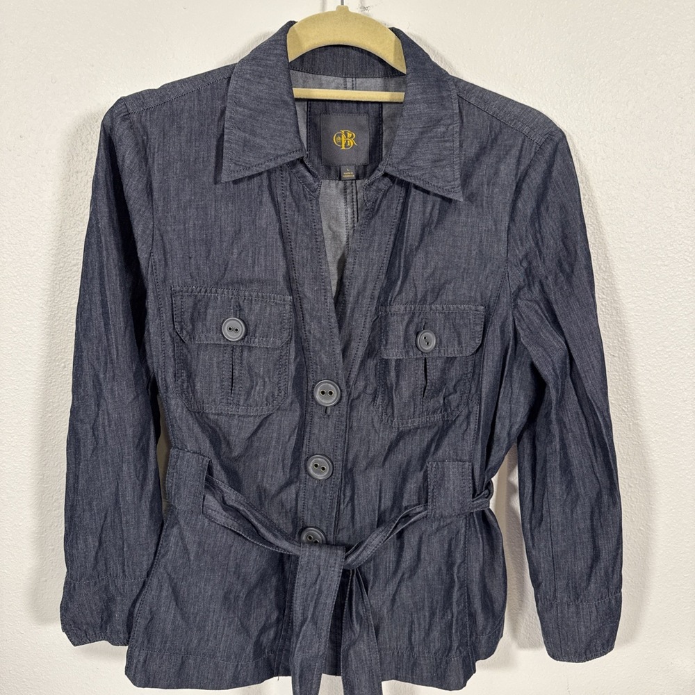 CBR Denim Women's Jacket Size L‎ Belted Waist X1